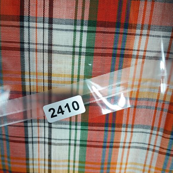 Vintage MW Shirt Mens Medium Plaid Button Up Long Sleeve No Iron 70s - Picture 9 of 9